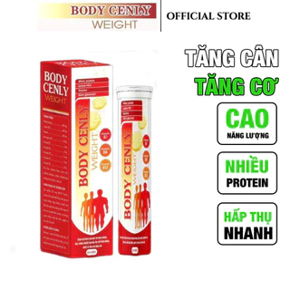 [CHÍNH HÃNG ] Viên Sủi Tăng Cân BODY CENLY WEIGHT - Tăng Cân An Toàn, Giảm Mệt Mỏi, Ăn Ngon, Hấp Thụ Tốt - Lọ 20 Viên