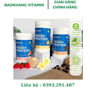 Sữa hạt Organic Protein hỗ trợ giảm cân tăng cơ Việt Nhật Nutrition 1kg