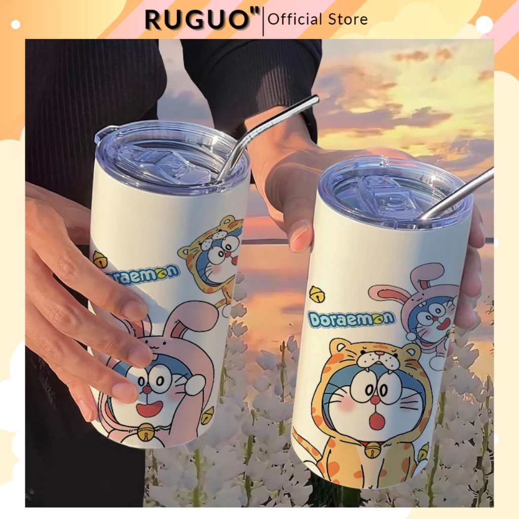 Ly giữ nhiệt DORAEMON Iced Americano Inox