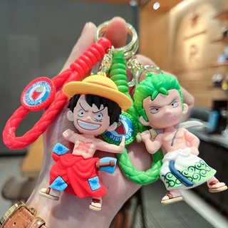 Móc Khoá One Piece Chibi Siêu Cute Mô Hình Nhựa PVC móc chìa khoá ô tô xe máy, trang trí cặp sách túi xách