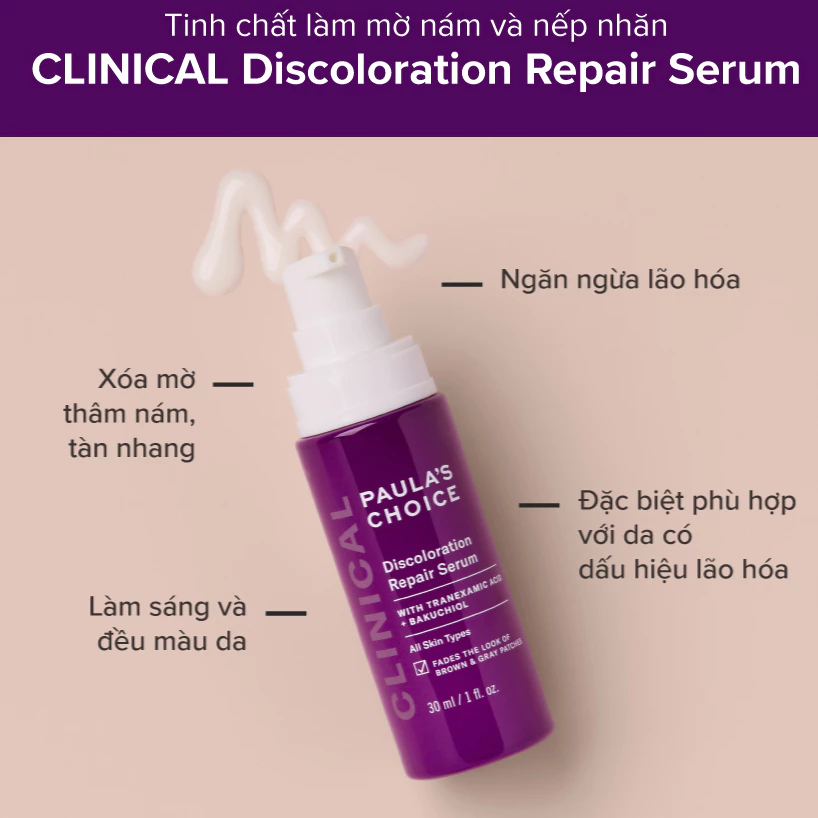 [TEM CHÍNH HÃNG] Tinh Chất Xóa Mờ Thâm Nám Paula's Choice Clinical Discoloration Repair Serum 30ml