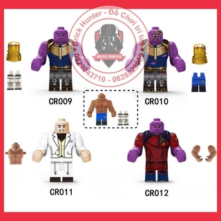 CR009-012 Marvel super heroes minifigures mô hình lắp ráp các nhân vật Thanos Kingpin The Thing