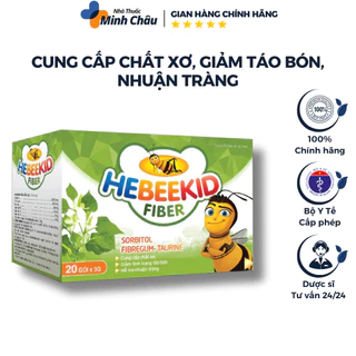 HeBeeKid FiBer - Bổ sung chất xơ, cải thiện, hỗ trợ giảm táo bón cho bé - Hộp 20 gói