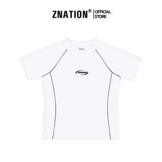 Áo Thun Babytee ZNATION Line Màu Trắng Form ôm Nữ