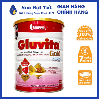 Sữa VitaDairy Gluvita Gold cho người bệnh tiểu đường 900g (Tích điểm trên App)