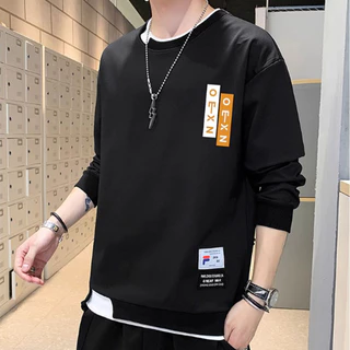 Áo Sweater Nỉ Nam Nữ Form Rộng Cổ Tròn Phối Viền Họa Tiết In Chữ Màu Trơn Basic Thời Trang Zenkonu TOP NAM 282V1