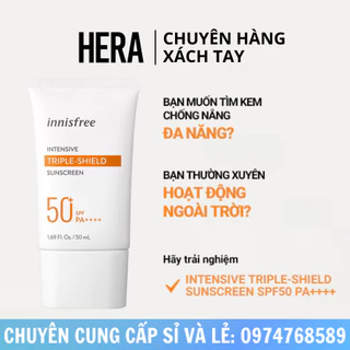 (Mẫu mới)Kem chống nắng Innisfree Intensive Triple-Shield Suncreen SPF 50 PA++++