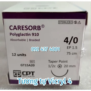 Chỉ phẫu thuật CARESORB 4/0 CPT (Tương tự Vicryl 4)