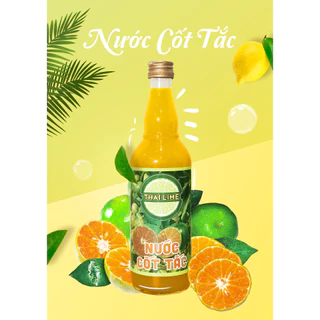 Nước Cốt TẮC THAI LIME - chai thủy tinh 500ml