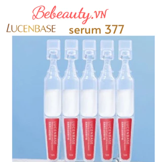 Set 5 ống Tinh chất serum 377 Lucenbase hỗ trợ làm trắng da, sáng da, giảm thâm nám, làm đều màu da