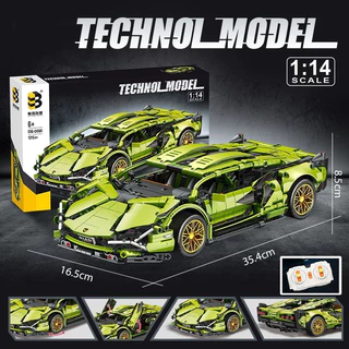 Đồ Chơi Lắp Ráp Mô Hình Siêu Xe LEGO Lamborghini Sian Điều Khiển Từ Xa RC Tỉ Lệ 1:14 NO JKC7101 Với 1000+ Mảnh Ghép