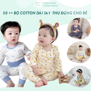 (Cao Cấp) Bộ Dài Tay Thu- Đông Cotton Mềm Mịn Cho Bé Trai/ Bé Gái BN-11