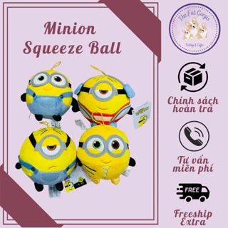 Gấu bông Despiceble Me Minion Kevin Stuart Bob cao su non bóp nở 12cm