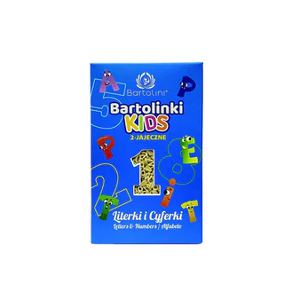 Mì nui cho bé hình chữ cái và số Bartolini 250g