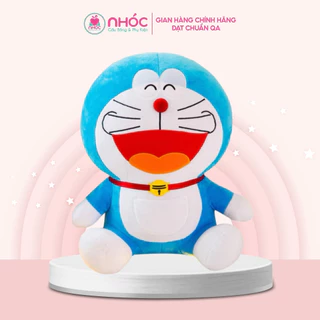 Thú bông Doraemon lông mịn ngồi TC Hàng Cao Cấp An Toàn Cho Bé Size Vừa - NHÓC