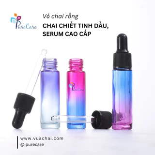 [THỦY TINH DÀY] Chai bóp giọt 3ml 5ml 10ml 15ml 20ml 30ml gradient cao cấp, chiết nước hoa, tinh dầu serum