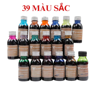 Màu nhuộm da thuộc 100ML - Có 39 màu sắc hàng Italy - Da Thuộc Sài Gòn