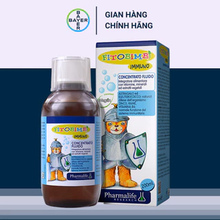 Siro Fitobimbi Immuno Bimbi Bổ Sung Vitamin Giúp Bé Tăng Cường Miễn Dịch,Sức Đề Kháng Chai 200ml