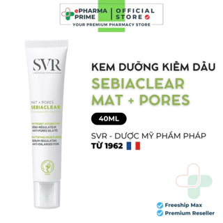 SVR Kem Dưỡng Sebiaclear Mat+Pores Giảm Mụn Kiềm Dầu Và Thu Nhỏ Lỗ Chân Lông 40ml