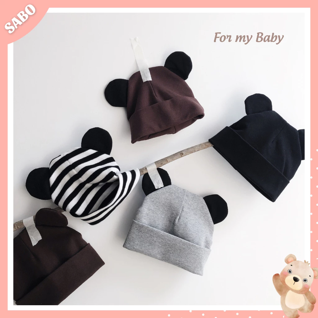 Mũ Cotton Tai Chuột Mickeyy Cho Bé Trai Bé Gái 3-18 Tháng Hàng Quảng Châu Siêu Đẹp - SABOMART