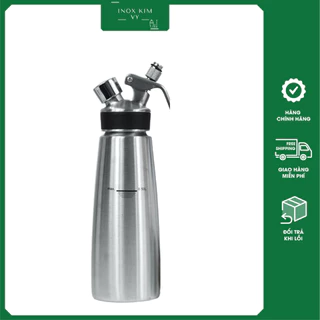 Bình Xịt Kem Tươi Mosa Inox Dung Tích 500 ML - 1000 ML, Bình Inox  Xịt Kem Nhập Khẩu Cao Cấp