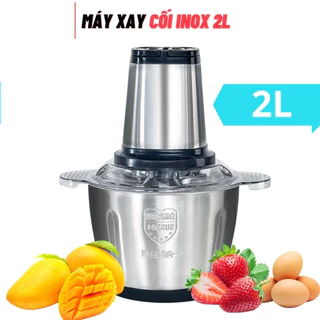 Máy xay thịt mini - xay tỏi ớt xay thịt, máy xay sinh tố thịt đa chức năng xay nước ép hoa quả dung lượng 2L HOT Hot