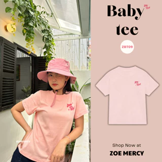 🍊 Áo thun BABY TEE cổ bo tròn ZMGIRL - ZOE MERCY | Tshirt (ZBT09)