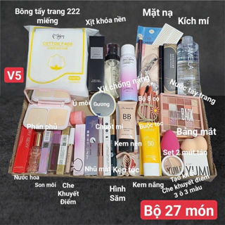 [Được Kiểm Hàng] Bộ Trang Điểm Đầy Đủ 27 Món Cơ Bản Từ A-Z Set Trang Điểm Cá Nhân Bộ Makeup Nhẹ Nhàng Đi Chơi Cho Nàng