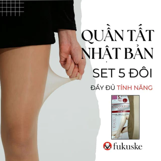 Set 5 Quần Tất Che Khuyết Điểm Fukuske nội địa Nhật Bản mềm mịn thoải mái (Siêu tiết kiệm)