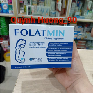 ( Chính Hãng ) Viên uống FOLATMIN 5-MTHF hộp 60 viên giúp bổ sung dưỡng chất cho mẹ bầu
