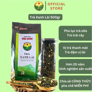 Trà Xanh Lài ( Nhài ) Ngọc Quang gói 500G - Dùng pha trà trái cây, trà chanh, trà tắc, trà hoa quả nhiệt đới