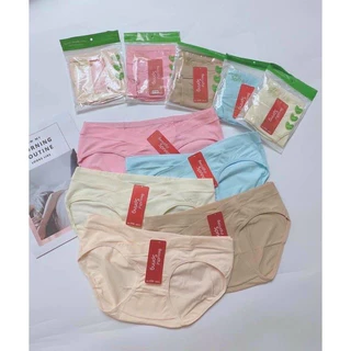 Combo 5 Quần Bầu Quần Lót Bầu Cạp Chéo Cotton Co Giãn Kháng Khuẩn Spring Túi Zip Honey Mommy Đồ Lót Bầu