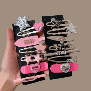 [HCM] Set 2/4/7/11 kẹp tóc kim loại MIN MIN sang chảnh  cho bạn gái - kẹp tóc Kpop dễ thường - Selenshop