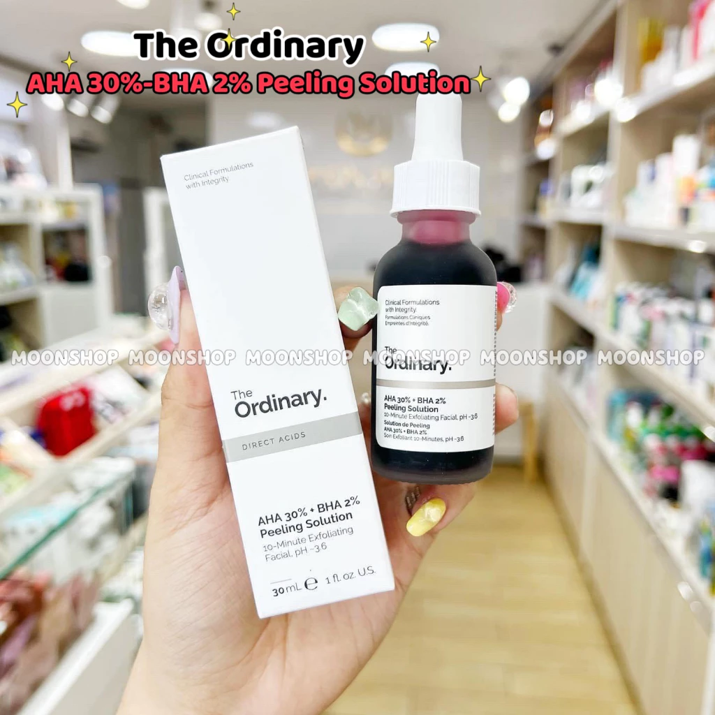 Serum tẩy tế bào chết hoá học AHA 30% + BHA 2% Peeling Solution - The Ordinary.