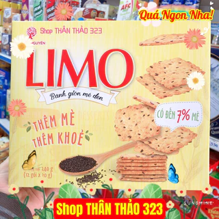 Date T01/2025- Bánh Quy Giòn Mè Dừa LIMO