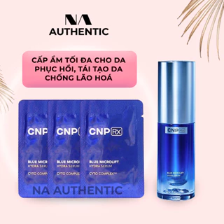 Gói sample tinh chất cấp nước phục hồi da blue microlift hydra CNP(Rx) serum - NA Authenic