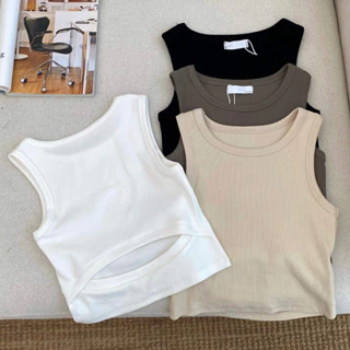 NUTCLOSET - Áo tanktop cổ tròn hở lưng 950_A0990