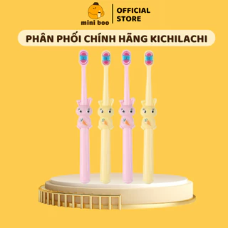 Bàn chải đánh răng cho bé Kichilachi lông tơ mềm hình thỏ - MINIBOO