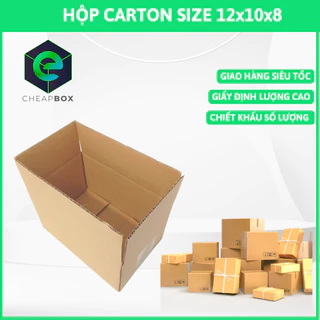 100 hộp carton size 12x10x8 - sản xuất bởi CHEAPBOX