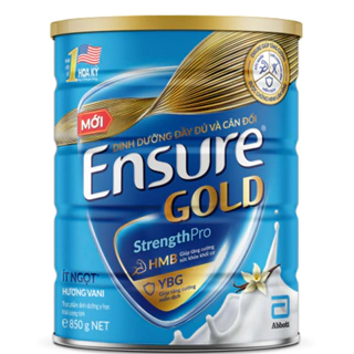 [Date T10/25] Sữa bột Ensure Gold Abbott hương vani ít ngọt (HMB) 800g