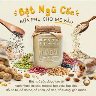 Bột ngũ cốc lợi sữa cho mẹ sau sinh, phù hợp người giảm cân, eatclean 250g | Nhà Đậu