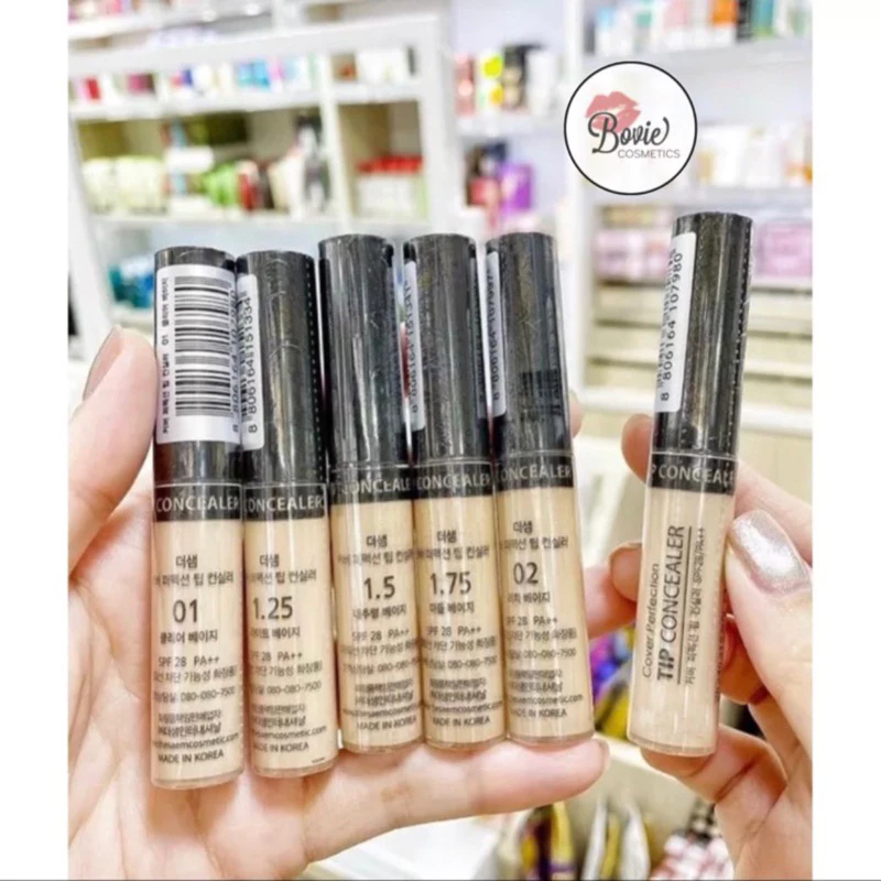 KEM CHE KHUYẾT ĐIỂM THE SAEM COVER PERFECTION TIP CONCEALER Tone 1 - 1.5 - 2