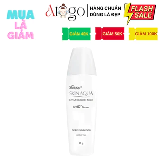 Sữa Chống Nắng Sunplay Skin Aqua Uv Moisture Milk Dưỡng Da Ẩm Mịn Spf50+, Pa++++ 30g