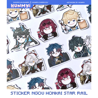 Sticker/ hình dán Ngou Honkai Star Rail/HSR | Artist Hunmyi