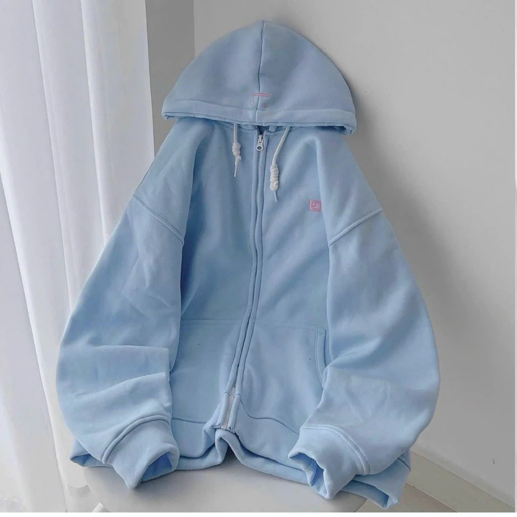 Áo Khoác Hoodie Nỉ Nam Nữ Dáng Khóa Kéo Cute Chất Vải Dày Dặn Với Dáng Form Rộng Có Mũ Cá Tính Áo Đẹp Hàng Hot Trend