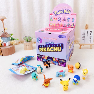 Mô Hình Pokemon, Unbox Mở 32 Gói Quà Sưu Tầm Các Nhân Vật Pokemon Ngẫu Nhiên Khác Nhau, Đồ Chơi Dành Cho Các Bé