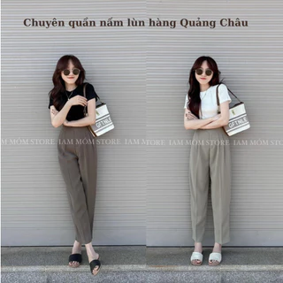 Quần vải baggy chất mềm mát lưng chun mã 323