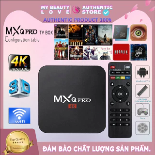 Android TV Box MXQ PRO 4K bản 8G+128GB Tiếng Việt Wifi 5G, Android 11.1 , YouTube, Chorme...vv