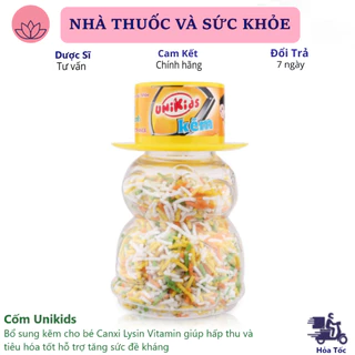 Cốm Unikids bổ sung kẽm cho bé Canxi Lysin Vitamin giúp hấp thu và tiêu hóa tốt hỗ trợ tăng sức đề kháng