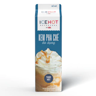 [Giao Hàng Hỏa Tốc] Kem Topping Base 907gr - Ice Hot Kem Pha Chế Đa Dụng